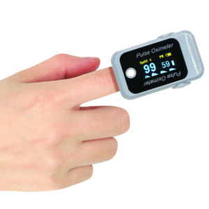 Portable Finger Pulse Oximeter for health monitoring